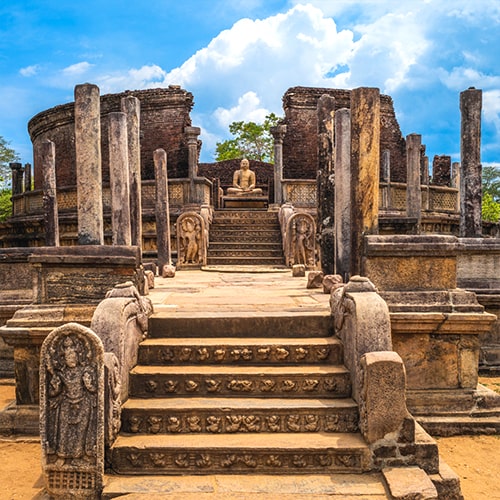 Historical ruins in Polonnaruwa - Tourism - pilgrimage tour in Sri Lanka