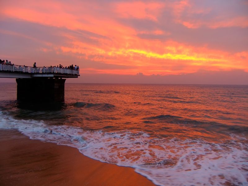 Galle face – Colombo- Evening sunset- Beach – Sri Lanka