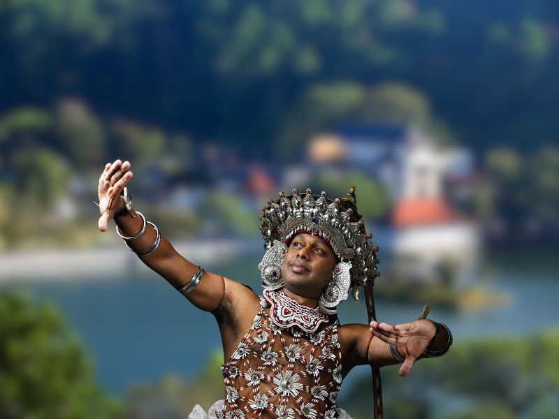 kandian dancer -kandy-culture in sri lanka-temple of tooth